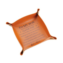 将图片加载到图库查看器,Son Gifts from Mom Back to School Birthday Christmas Gifts for Son Teen Boys Adult Son, To My Son I Love You Valet Tray for Men Birthday Gifts for Son from Mom Anniversary Valentines Stocking Stuffers
