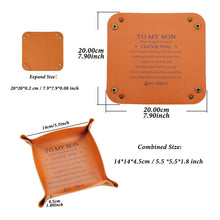 将图片加载到图库查看器,Son Gifts from Mom Back to School Birthday Christmas Gifts for Son Teen Boys Adult Son, To My Son I Love You Valet Tray for Men Birthday Gifts for Son from Mom Anniversary Valentines Stocking Stuffers