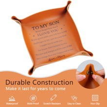 将图片加载到图库查看器,Son Gifts from Mom Back to School Birthday Christmas Gifts for Son Teen Boys Adult Son, To My Son I Love You Valet Tray for Men Birthday Gifts for Son from Mom Anniversary Valentines Stocking Stuffers