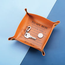 将图片加载到图库查看器,Son Gifts from Mom Back to School Birthday Christmas Gifts for Son Teen Boys Adult Son, To My Son I Love You Valet Tray for Men Birthday Gifts for Son from Mom Anniversary Valentines Stocking Stuffers