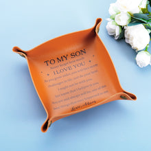 将图片加载到图库查看器,Son Gifts from Mom Back to School Birthday Christmas Gifts for Son Teen Boys Adult Son, To My Son I Love You Valet Tray for Men Birthday Gifts for Son from Mom Anniversary Valentines Stocking Stuffers