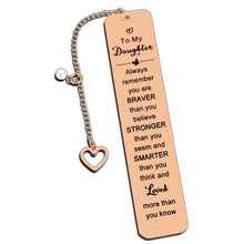 将图片加载到图库查看器,Christmas Stocking Stuffers for Teen Girls Daughter Gift from Mom Dad Inspirational Gifts Bookmarks for Daughter Girls Book Lovers Daughter in Law Teen Girls Gift Ideas Birthday Valentines Graduation