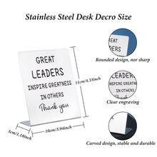 将图片加载到图库查看器,Boss Gifts for Men Women, Boss Lady Gifts for Women, Thank You Gifts for Boss Leader Mentor Supervisor Boss Day Office Gifts for Women Desk Sign Birthday Christmas Best Boss Gifts for Women Leadership