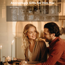 将图片加载到图库查看器,2 Pcs Anniversary Valentines Day Date Night Gifts for Couples Husband Wife 11th Steel Anniversary Food Decision Dice Gifts for Boyfriend Girlfriend Funny Gag Gifts Birthday Son Daughter Teen Boys Girl