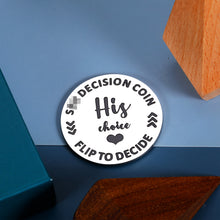 将图片加载到图库查看器,Funny Gifts for Women Men Valentines Day Gifts for Him Her Boyfriend Girlfriend Decision Coin Gifts for Husband Wife Bridal Bride Couples Gifts Wedding Gifts Engagement Birthday Anniversary Gag Gifts