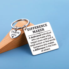 将图片加载到图库查看器,Difference Maker Boss Leader Keychain Gifts for Boss Thank You Gifts for Women Mentor Teacher Boss Lady Gifts Boss Gifts for Men Boss Day Farewell Birthday Leadership Gifts Appreciation Gifts for Men