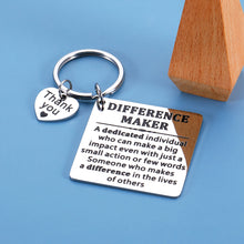 将图片加载到图库查看器,Difference Maker Boss Leader Keychain Gifts for Boss Thank You Gifts for Women Mentor Teacher Boss Lady Gifts Boss Gifts for Men Boss Day Farewell Birthday Leadership Gifts Appreciation Gifts for Men