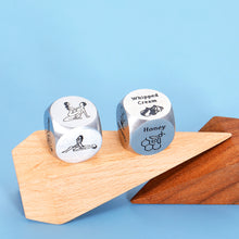 将图片加载到图库查看器,2 Pcs Food Decision Dice Stocking Stuffers for Adults Men Husband Boyfriend, Valentines Day Gifts for Him Her Girlfriend Wife Date Night Gifts for Couples Birthday Steel Anniversary