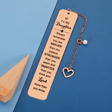 将图片加载到图库查看器,Christmas Stocking Stuffers for Teen Girls Daughter Gift from Mom Dad Inspirational Gifts Bookmarks for Daughter Girls Book Lovers Daughter in Law Teen Girls Gift Ideas Birthday Valentines Graduation