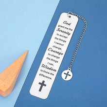 将图片加载到图库查看器,Serenity Prayer Gifts Sobriety Gifts for Men Women Get Well Soon Gifts for Women Men Christian Gifts for Women Inspirational Bible Verse Bookmark for Book Lovers Religious Gifts for Women Men Friends