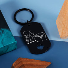 将图片加载到图库查看器,Drive Safe Keychain Gifts for Boyfriend Girlfriend Husband Christmas Gifts from Wife Stocking Stuffers for Men Women Valentines Day Gifts for Him Her Couples Birthday Anniversary Wedding Double-Sided