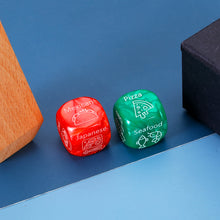 将图片加载到图库查看器,2 Pcs Christmas Dice Christmas Red Green Food Decision Dice Mens Stocking Stuffers for Men Women Boyfriend Girlfriend for Husband Wife Funny Gag Gifts Date Night Gifts for Couples