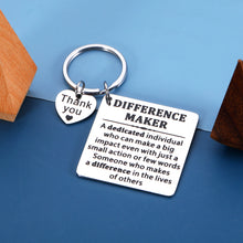 将图片加载到图库查看器,Difference Maker Boss Leader Keychain Gifts for Boss Thank You Gifts for Women Mentor Teacher Boss Lady Gifts Boss Gifts for Men Boss Day Farewell Birthday Leadership Gifts Appreciation Gifts for Men