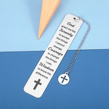 将图片加载到图库查看器,Serenity Prayer Gifts Sobriety Gifts for Men Women Get Well Soon Gifts for Women Men Christian Gifts for Women Inspirational Bible Verse Bookmark for Book Lovers Religious Gifts for Women Men Friends