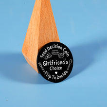 将图片加载到图库查看器,Valentines Day Gifts for Him Her, Valentines Day Gifts for Boyfriend Girlfriend, Funny Food Decision Double-Sided Anniversary Birthday Gifts for Boyfriend Wedding Honeymoon Christmas Stocking Stuffers