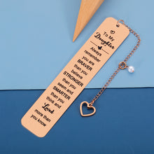 将图片加载到图库查看器,Christmas Stocking Stuffers for Teen Girls Daughter Gift from Mom Dad Inspirational Gifts Bookmarks for Daughter Girls Book Lovers Daughter in Law Teen Girls Gift Ideas Birthday Valentines Graduation