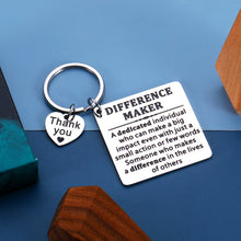 将图片加载到图库查看器,Difference Maker Boss Leader Keychain Gifts for Boss Thank You Gifts for Women Mentor Teacher Boss Lady Gifts Boss Gifts for Men Boss Day Farewell Birthday Leadership Gifts Appreciation Gifts for Men