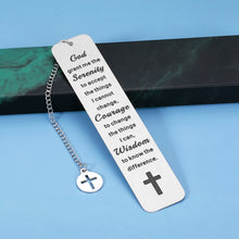 将图片加载到图库查看器,Serenity Prayer Gifts Sobriety Gifts for Men Women Get Well Soon Gifts for Women Men Christian Gifts for Women Inspirational Bible Verse Bookmark for Book Lovers Religious Gifts for Women Men Friends