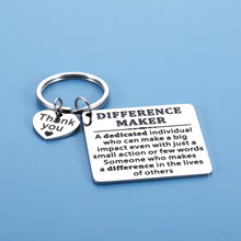 将图片加载到图库查看器,Difference Maker Boss Leader Keychain Gifts for Boss Thank You Gifts for Women Mentor Teacher Boss Lady Gifts Boss Gifts for Men Boss Day Farewell Birthday Leadership Gifts Appreciation Gifts for Men