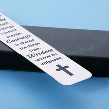将图片加载到图库查看器,Serenity Prayer Gifts Sobriety Gifts for Men Women Get Well Soon Gifts for Women Men Christian Gifts for Women Inspirational Bible Verse Bookmark for Book Lovers Religious Gifts for Women Men Friends
