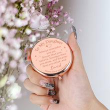 将图片加载到图库查看器,Christmas Stocking Stuffers for Teen Girls Daughter Gift from Mom Dad Teen Girls Gift Ideas Birthday Valentines Day Gifts for Daughter Inspirational Gift for Daughter Graduation Compact Makeup Mirror