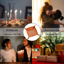 将图片加载到图库查看器,Anniversary Valentines Day Gifts for Him Husband Boyfriend, Leather Valet Tray for Men 3 year Anniversary for Him Husband Gifts from Wife, Birthday Christmas Gifts for Husband Boyfriend Romantic Gifts