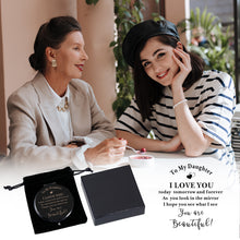 将图片加载到图库查看器,Daughter Gift from Mom Dad Compact Makeup Mirror Stuff for Teen Girls Mothers Day Present for Daughter, Daughter in Law Gifts Birthday Gifts for Daughter Graduation Gifts for Her Teen Girls Gift Ideas