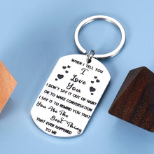 将图片加载到图库查看器,Valentines Day Gifts I Love You Keychain for Him Boyfriend Wife from Her Girlfriend Husband Birthday Anniversary Birthday Gift for Women Men Christmas Wedding Gift for Fiance Fiancee Groom Bride