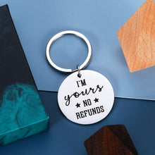 将图片加载到图库查看器,Funny Christmas Gifts for Boyfriend Girlfriend Couple Keychain for Husband Fiancee from Wife Fiance Birthday Valentine's Day Anniversary Present Tag for Men Women Wedding Charm for Bride Groom Pendant
