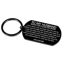 将图片加载到图库查看器,Keychain to My Husband Anniversary Birthday Gifts for Men Him Boyfriend from Wife Girlfriend Wedding Gifts for Fiance Groom