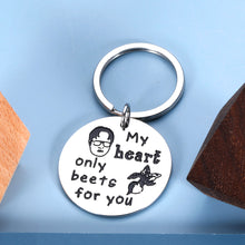 将图片加载到图库查看器,Valentines Day Gifts for Him Funny Keychain Boyfriend Husband Gifts from Girlfriend Wife The Office Merchandise Key Chains for Women Men Birthday for Couple Engagement Wedding Jewelry