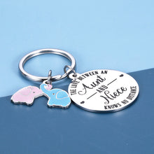 将图片加载到图库查看器,Aunt Niece Gifts Keychain Birthday Valentine thank you gifts for Auntie Niece Women Thanksgiving Christmas Pendant the Love Between an Aunt and Niece Knows No Distance Wedding Jewelry for Her