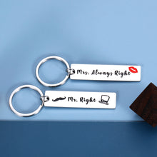 将图片加载到图库查看器,Funny Valentines Day Gifts for Him Her 2PCS Couple Keychain for Boyfriend Girlfriend Husband Wife Anniversary Birthday Present for Fiancee Men from Fiance Women Christmas Wedding Gift for Bride Groom