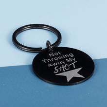 将图片加载到图库查看器,Hamilton Musical Merchandise Gifts Keychain for Girls Boys Friends Not Throwing Away My Shot Broadway Musical Fan Gifts Inspired Christmas Birthday Graduation Gifts for Daughter Son Teens from Dad Mom