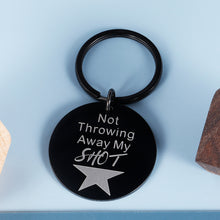将图片加载到图库查看器,Hamilton Musical Merchandise Gifts Keychain for Girls Boys Friends Not Throwing Away My Shot Broadway Musical Fan Gifts Inspired Christmas Birthday Graduation Gifts for Daughter Son Teens from Dad Mom