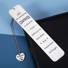 将图片加载到图库查看器,Coworker Leaving Gifts for Colleagues Metal Engraved Bookmark for Coworkers Work Bestie Christmas Birthday Gift for Manager Retirement Farewell Going Away Inspirational Gift for Employee Mentor Leader
