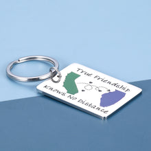 将图片加载到图库查看器,Best Friend Keychain Gifts Long Distance Friendship Gifts for Women Men Moving Away Gifts for BFF Bestie Friend Female Male Going Away Goodbye Farewell Gift Birthday Christmas Keyring Jewelry
