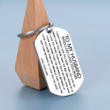 将图片加载到图库查看器,Keychain to My Husband Boyfriend Men Fiance Couple-gift from Wife Girlfriend Women Fiancee Valentine when I Say I Love You More Anniversary Birthday Present Keyring for Him Accessories