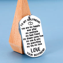将图片加载到图库查看器,Valentines Day Gifts for Her to My Girlfriend Keychain Couples Gifts for Girlfriend from Boyfriend Anniversary Birthday Gifts for Women Teen Girls GF from BF Men Him Wedding Engagement Key Ring