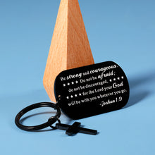 将图片加载到图库查看器,Religious Gifts for Women Christian Gifts for Men Christmas Gifts for Teens Him Men Inspirational Bible Verse Cross Keychain for Friends Coworkers Birthday Graduation Gifts for Son Daughter Family