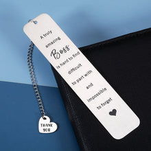 将图片加载到图库查看器,Boss Day Gifts Thank You Gifts for Women Men Coworker Employee Appreciation Gift for Boss Male Retirement Going Away Leaving Gifts Ideas for Teachers Office Inspirational Birthday Retired Bookmark