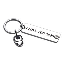 将图片加载到图库查看器,Christmas Gifts for Boyfriend Girlfriend I Love You 3000 Keychain Him Her Couple Valentine's Day Birthday Present from Husband Wife Movie Pendant for Dad Mom from Kids New Year Charm for Family