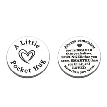 将图片加载到图库查看器,Inspirational Gifts for Women Pocket Hug Token Keepsake Long Distance Relationship Gifts for Son Daughter Christmas Gifts for Students Women Men Friends Birthday Graduation Valentines Back to School