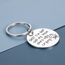 将图片加载到图库查看器,Funny Pet Tag for Cats Dogs Owner Gift Keychain for Puppy Kitten Lovers Oh I’m Lost Call My Mom She’s Ugly Crying Label Stainless Steel Dog ID Collar Pendant