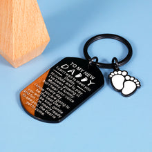 将图片加载到图库查看器,Christmas Gifts for New Dad to Be First Time Dad Gifts Keychain from Wife Pregnancy Baby Announcement for Soon to Be Dad Men Birthday Gifts Father to Be Him New Father Father’s Day Fiancee New Mommy
