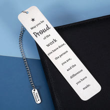 将图片加载到图库查看器,Bookmark with Chain 2022 Inspirational Retirement Birthday Christmas Appreciation Gifts for Coworkers Team Office Staff Leaving Going Away Presents for Boss Mentor Leader Colleagues Thank You Gifts
