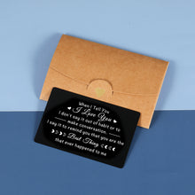 将图片加载到图库查看器,Husband Wife Wallet Insert Card Anniversary Wedding Gifts for Her Him I Love You Birthday Gifts for Boyfriend Girlfriend Engagement Gifts for Fiance Bride from Fiancee Groom Valentine Christmas Gifts