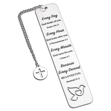 将图片加载到图库查看器,Christian Gifts for Women Inspirational Bible Verse Bookmark for Book Lovers Christmas Gifts for Mom Kids Friends Boys Religious Gifts Pastor Appreciation Gifts Spiritual Gifts for Women Baptism Gifts