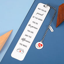将图片加载到图库查看器,Nurse Gifts for Women, Nurse Appreciation Bookmark Gifts for RN Nurses, Inspirational Nursing Graduation Gifts for Nurse, Thank You Gifts for Nurse, Nurse Practitioner Gifts, May You Be Proud of