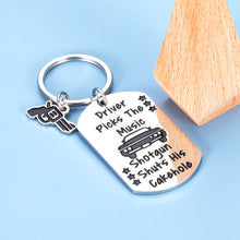 将图片加载到图库查看器,Funny Supernatural Fans Gifts Keychain for Women Men Winchester Brothers TV Show Merchandise Christmas Birthday Graduation Gift Musician Trucker Best Friend New Driver Picks the Music Shotgun